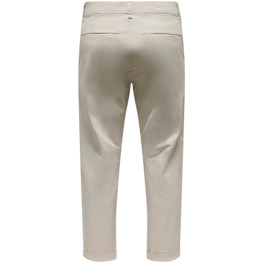Only & Sons Pantalon pour homme - Onskent Cropped Chino Ma 0400 - Beige