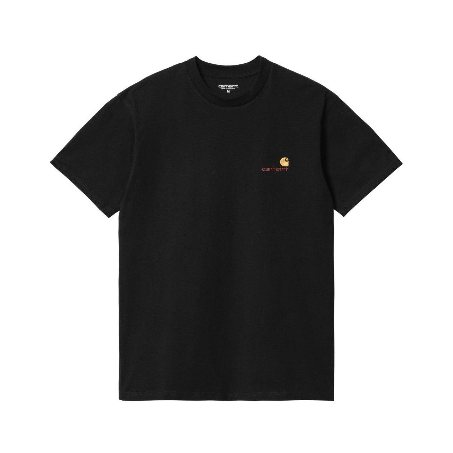 T-shirt Uomo Carhartt Wip - S/S American Script - Nero