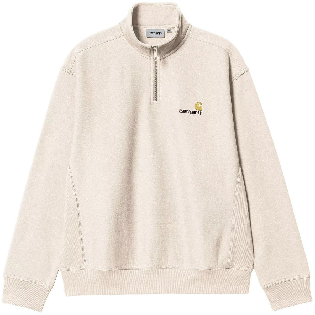 Carhartt Wip Men's Hoodies - Half Zip American Script Sweat - Beige