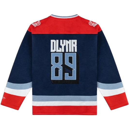 Sudaderas con capucha Dolly Noire para hombre - Cabra Hockey Cuello redondo - Azul