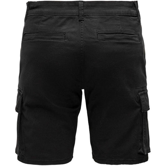 Only & Sons Herren-Shorts – Onscam Stage Cargo Shorts 6689 Life Noos – Schwarz