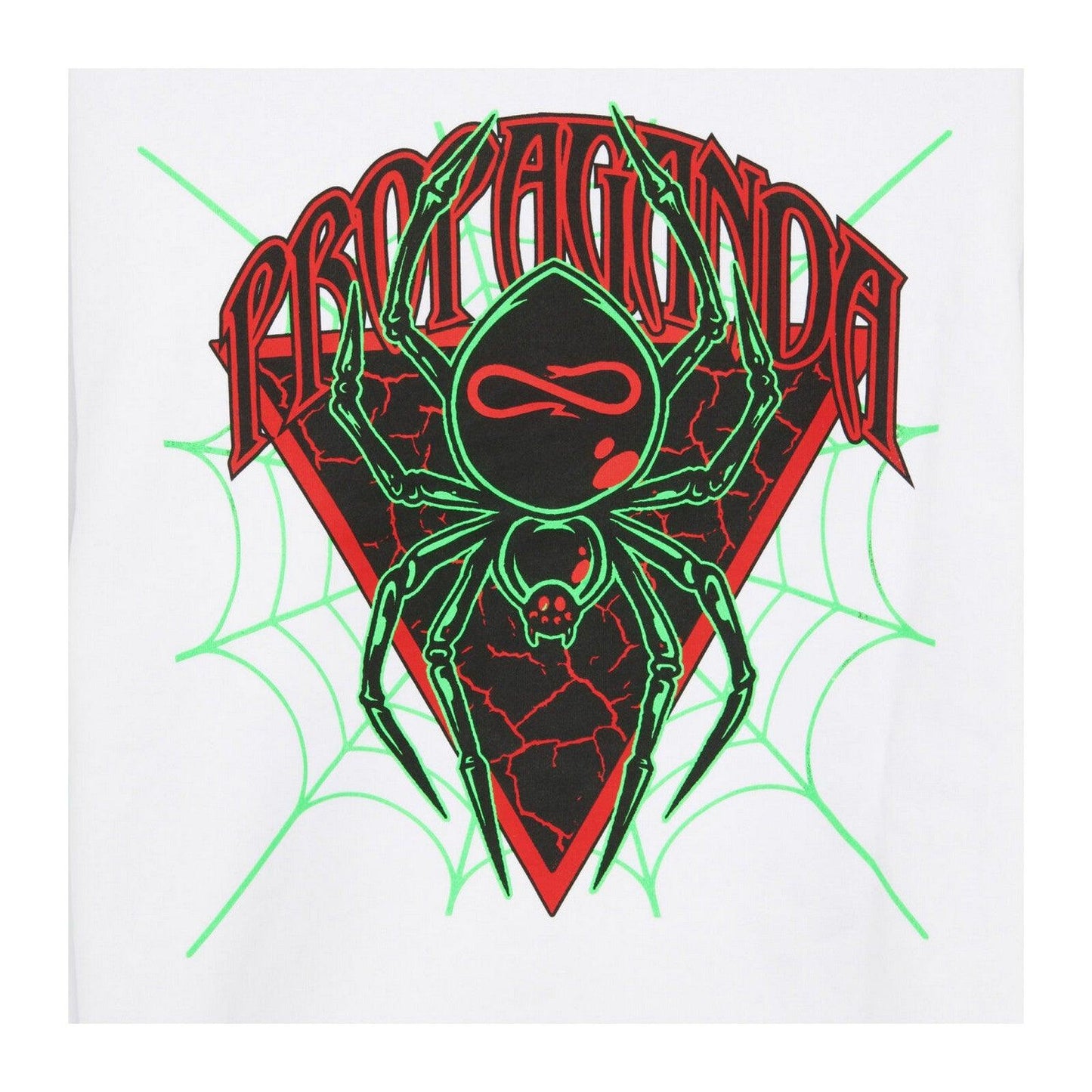 Bluzy męskie Propaganda - Bluza Triangle Web - Biała