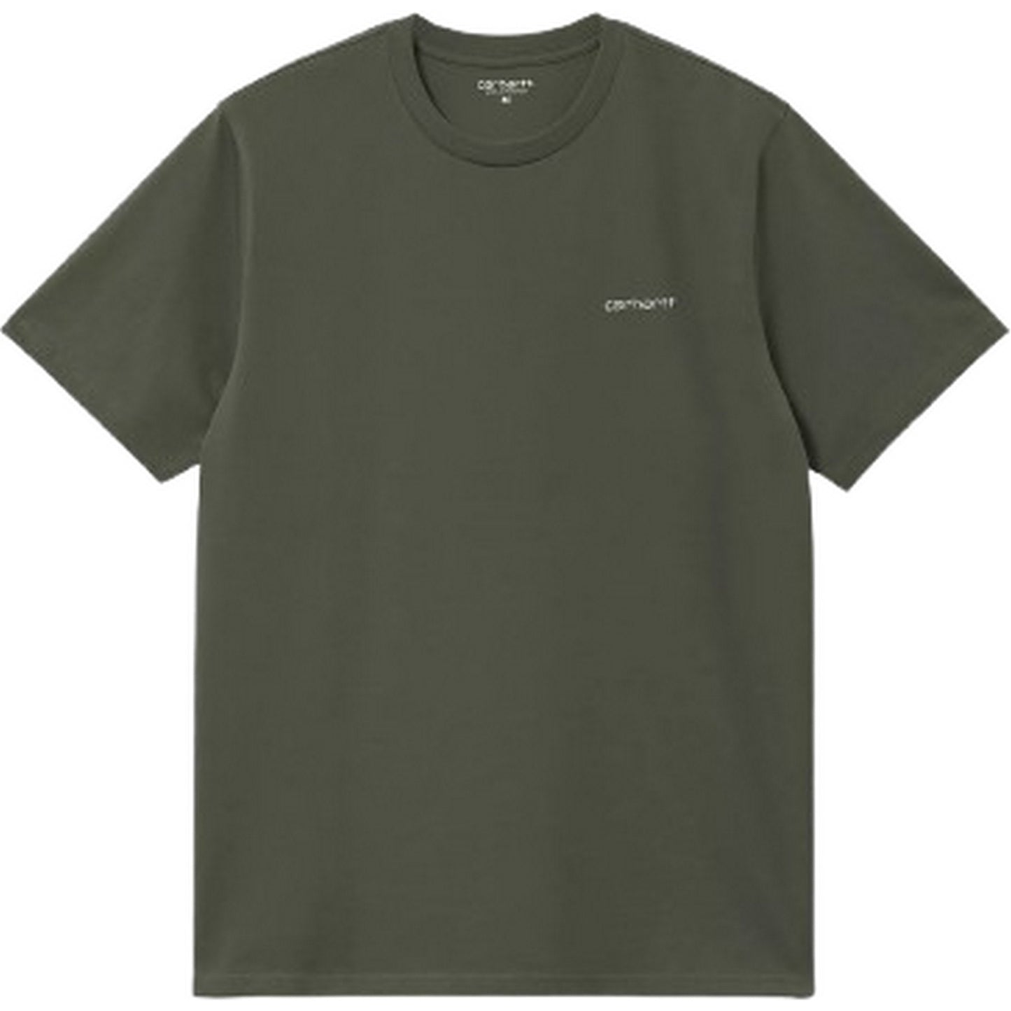 T-shirt Uomo Carhartt Wip - S/S Script Embroidery T-Shirt - Verde