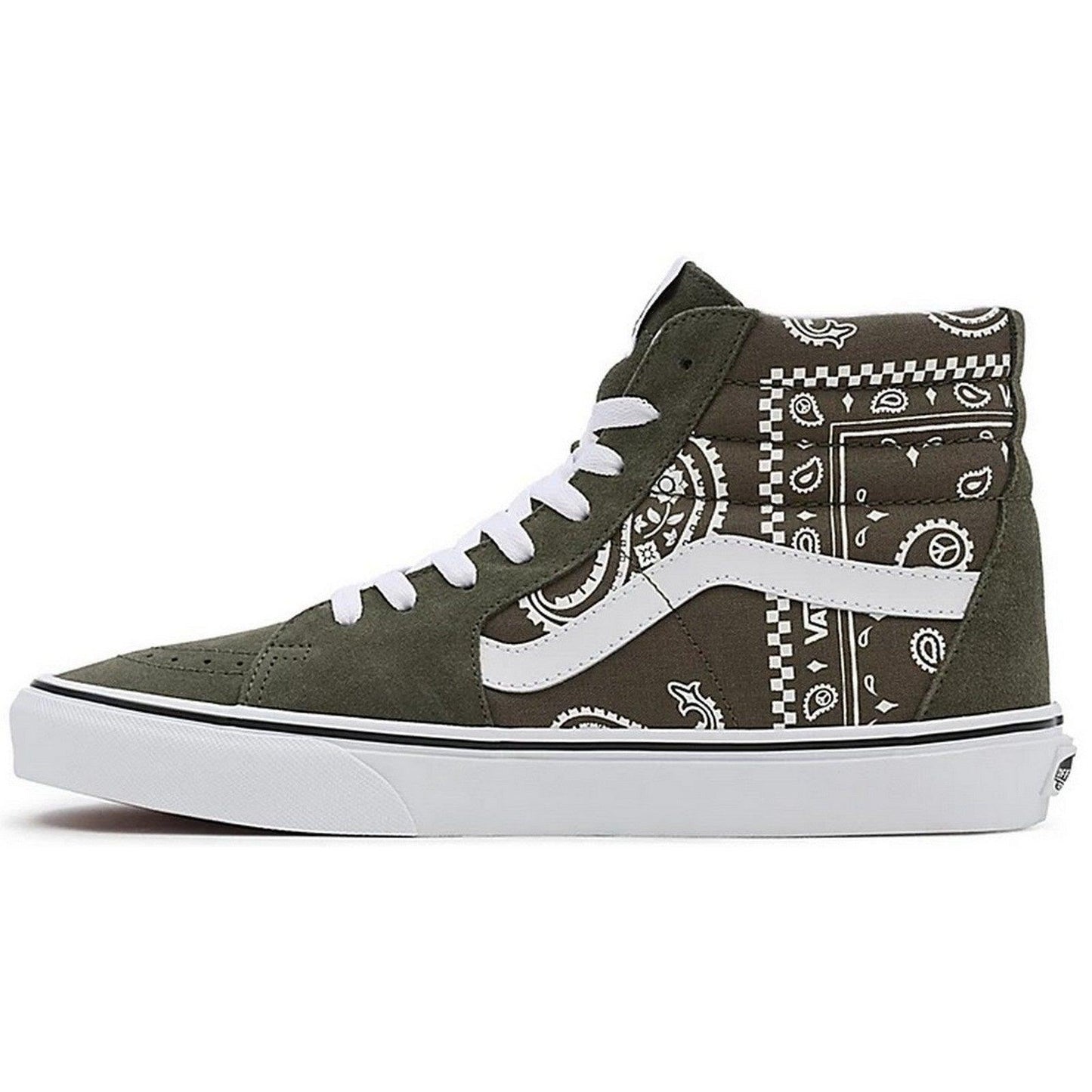 Vans Baskets pour hommes - Ua Sk8-Hi (Peace Paisley) - Vert