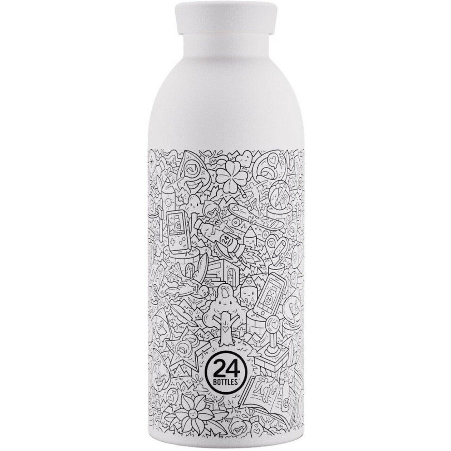 Thermos per bibite Unisex 24bottles - FRA! x 24BOTTLES-WHITE - Bianco
