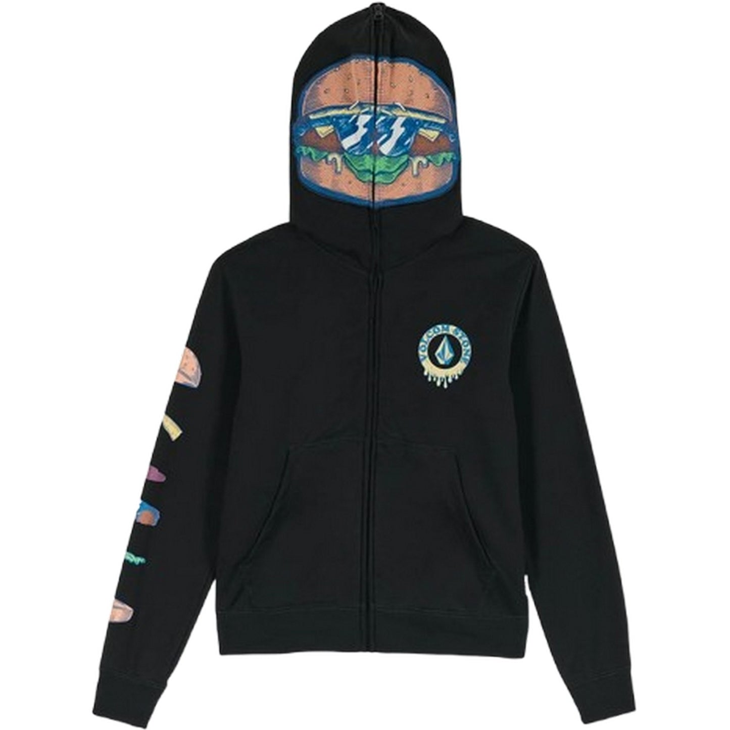 Felpe con cappuccio Bambino Volcom - Iconic Stone Gid Zip - Nero