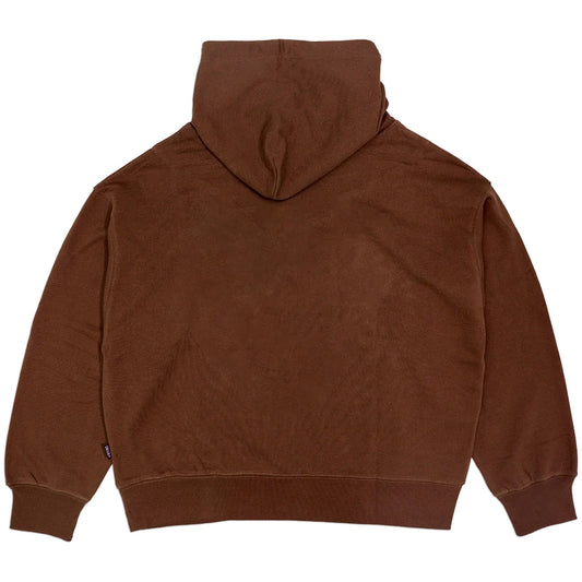 Sudaderas con capucha Deceit para hombre - Don't Lie Crop Hoodie - Marrón