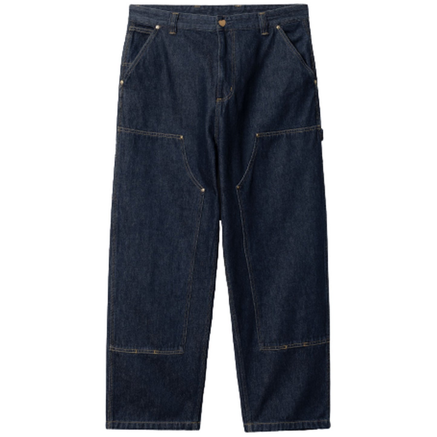 Pantaloni Uomo Carhartt Wip - Nash Dk Pant Cotton Smith Denim - Blu