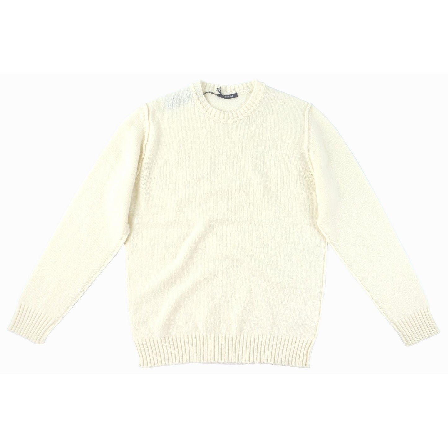 Camisas de manga larga para hombre Bellwood - Cuello redondo F.5 Costuras externas - Blanco