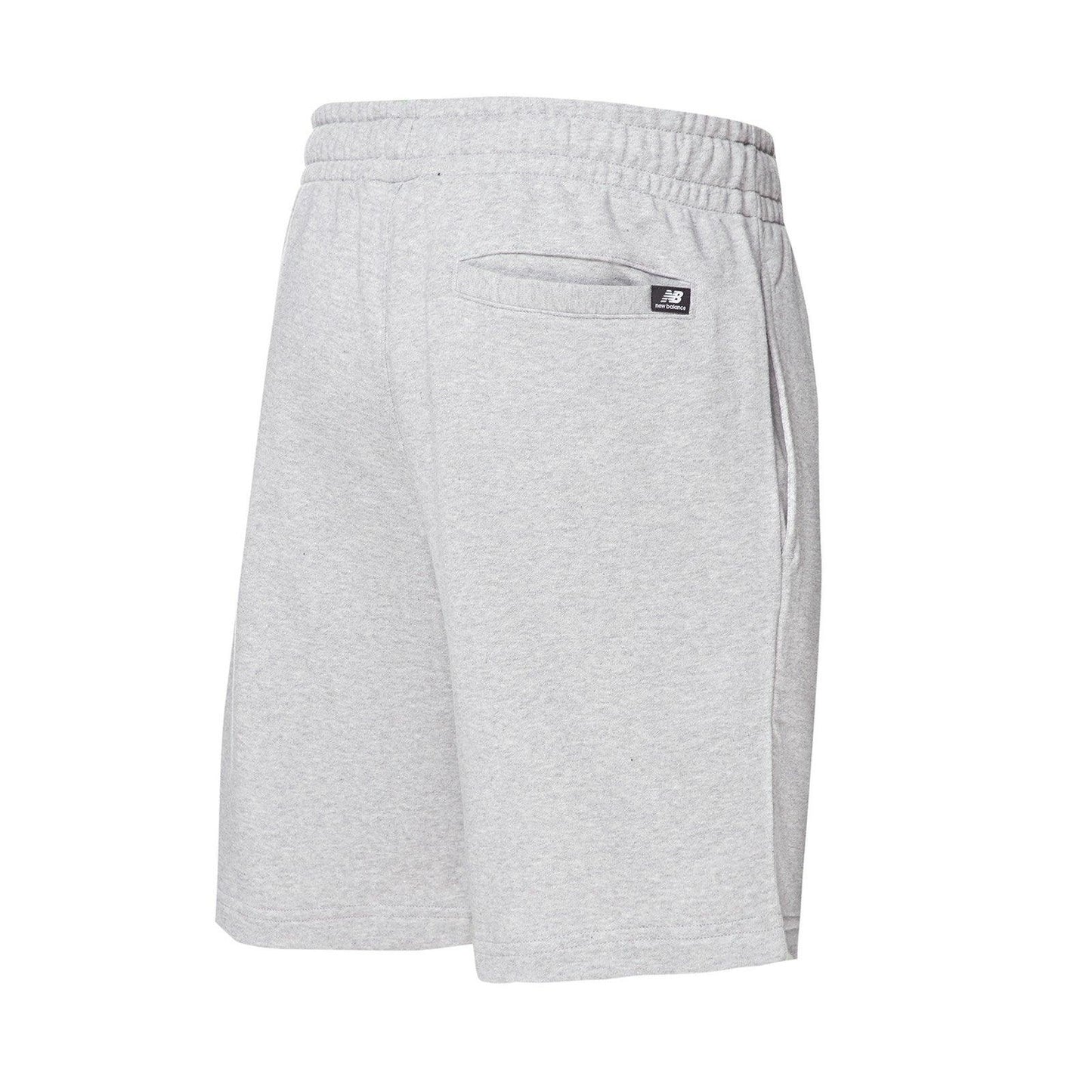 Pantaloncini Uomo New Balance - Essentials Stacked Logo French Terry Short - Grigio