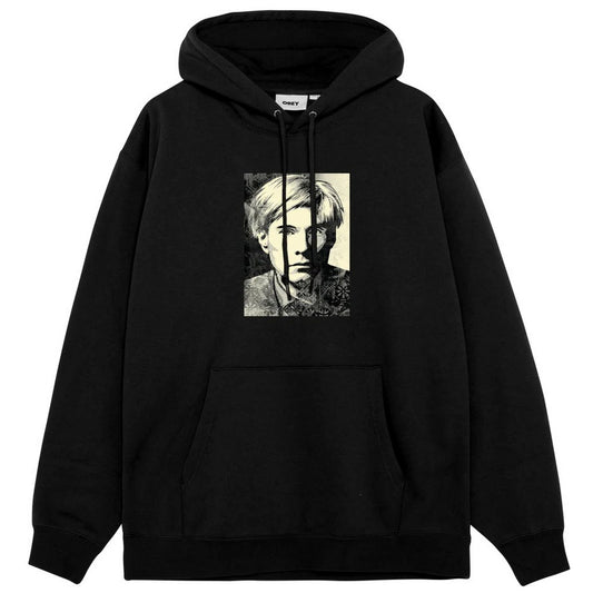 Obey Sudaderas con capucha para hombre - Obey Warhol Fleece - Negro