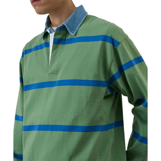 Polo a manica lunga Uomo Gramicci - Langdon Rugby Shirt - Verde