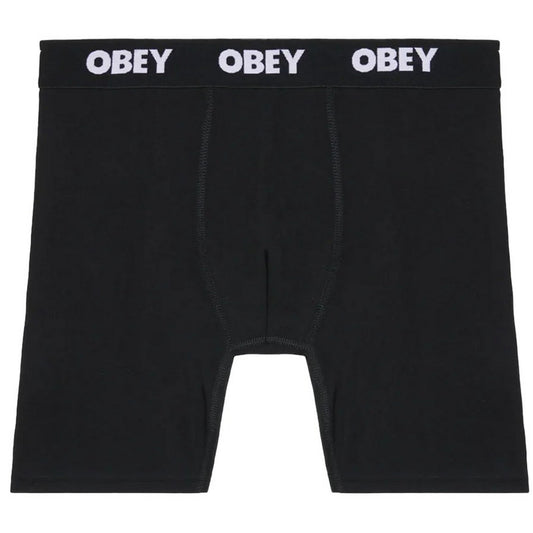 Obey Boxers pour hommes - Lot de 2 boxers établis Work - Noir