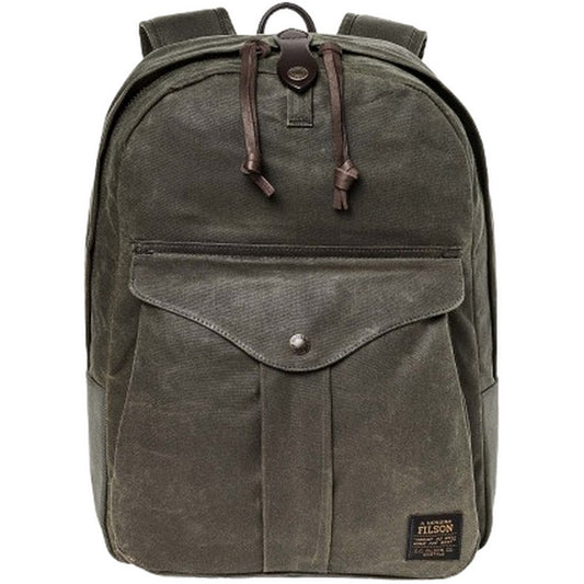 Zaini Casual Uomo Filson - Journeyman Backpack Oil Finish Tin Cloth - Verde