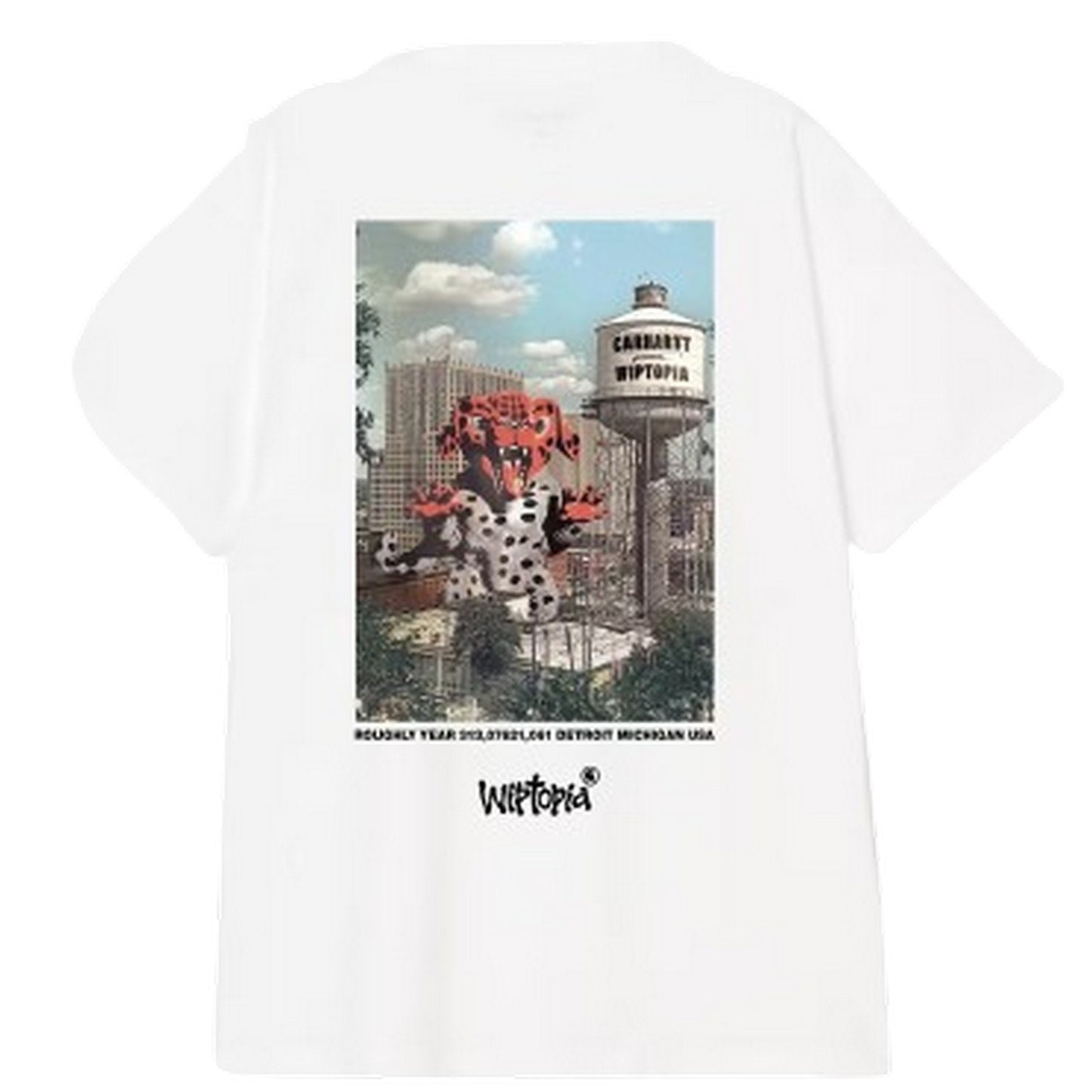 T-shirt Uomo Carhartt Wip - S/S Wiptopia T-Shirt - Bianco