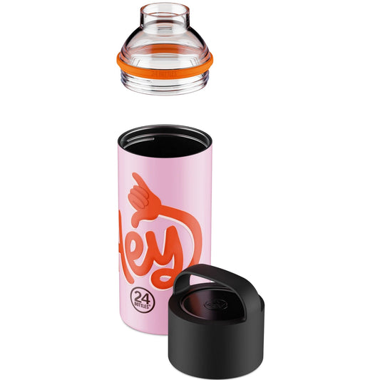 Thermoskanne für Getränke Unisex 24 Flaschen - Spin Bottle 730 Hey! - Rosa