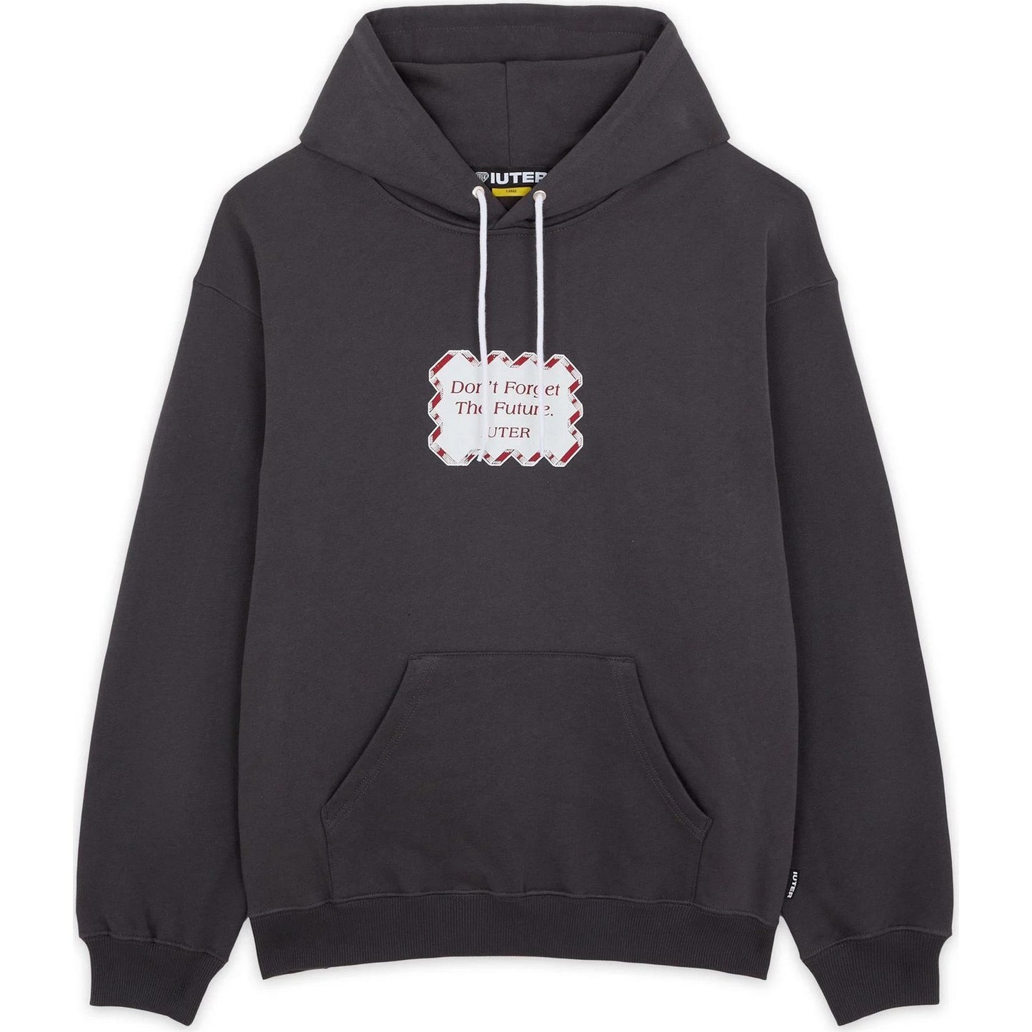 Męskie bluzy z kapturem Iuter - Future Hoodie - Szare