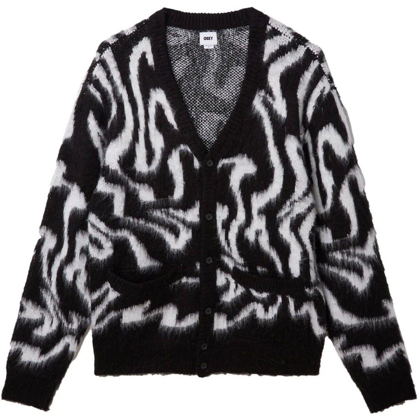 Cardigan Uomo Obey - Pally Cardigan - Nero