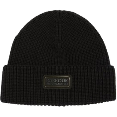 Barbour International Men's Winter Coordinates - Sweeper Beanie & Scarf Set - Black