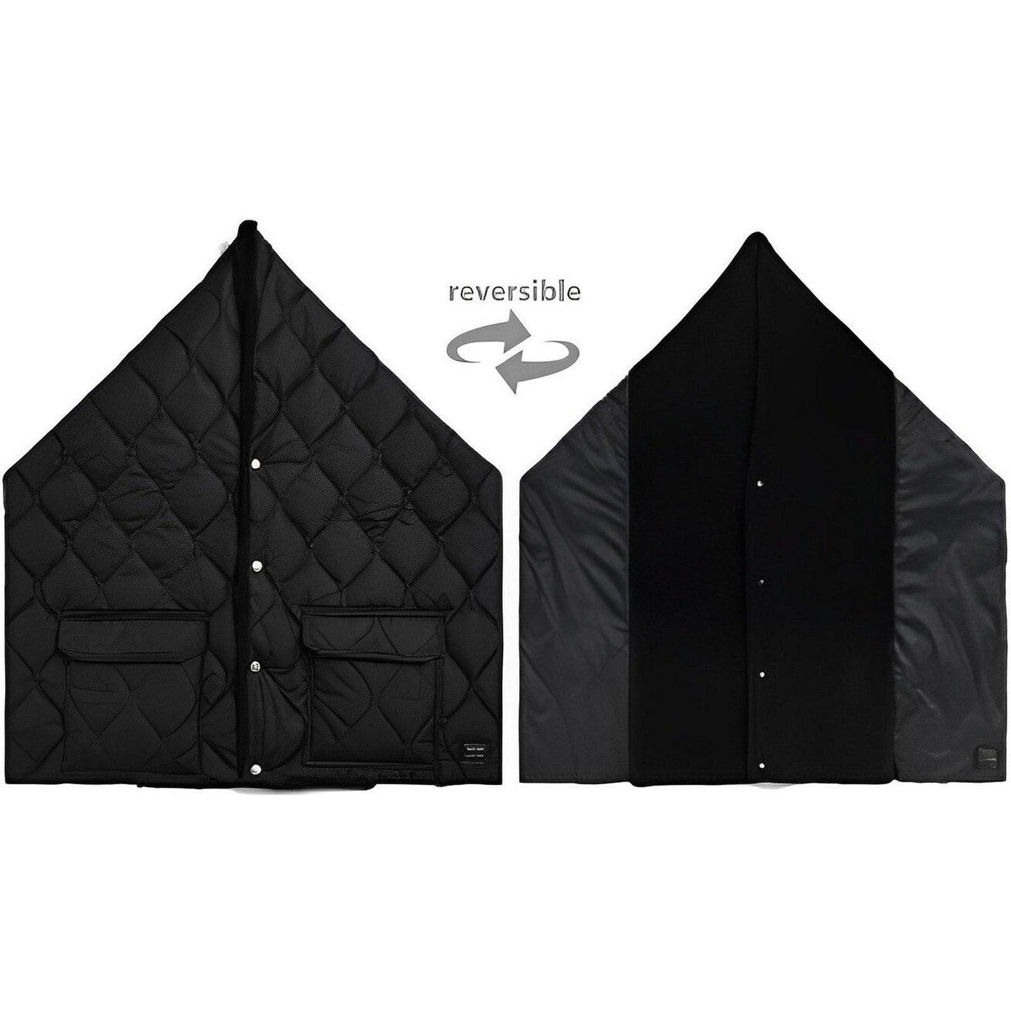 Sciarpe Unisex Taion - Military Reversible Down Stole - Nero