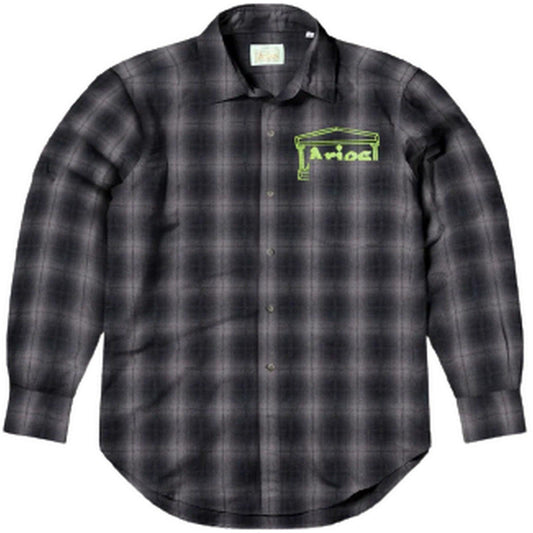 Bélier Chemises décontractées pour hommes - Chemise en flanelle à carreaux - Gris