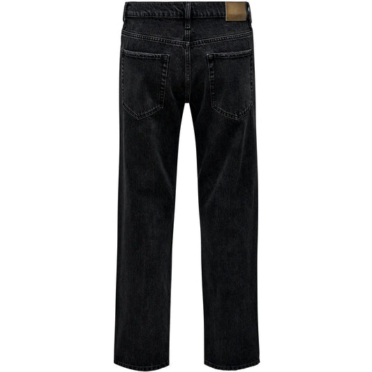 Only & Sons Jeans pour hommes - Onsedge Straight Black 6985 Tai Dnm Noos - Noir
