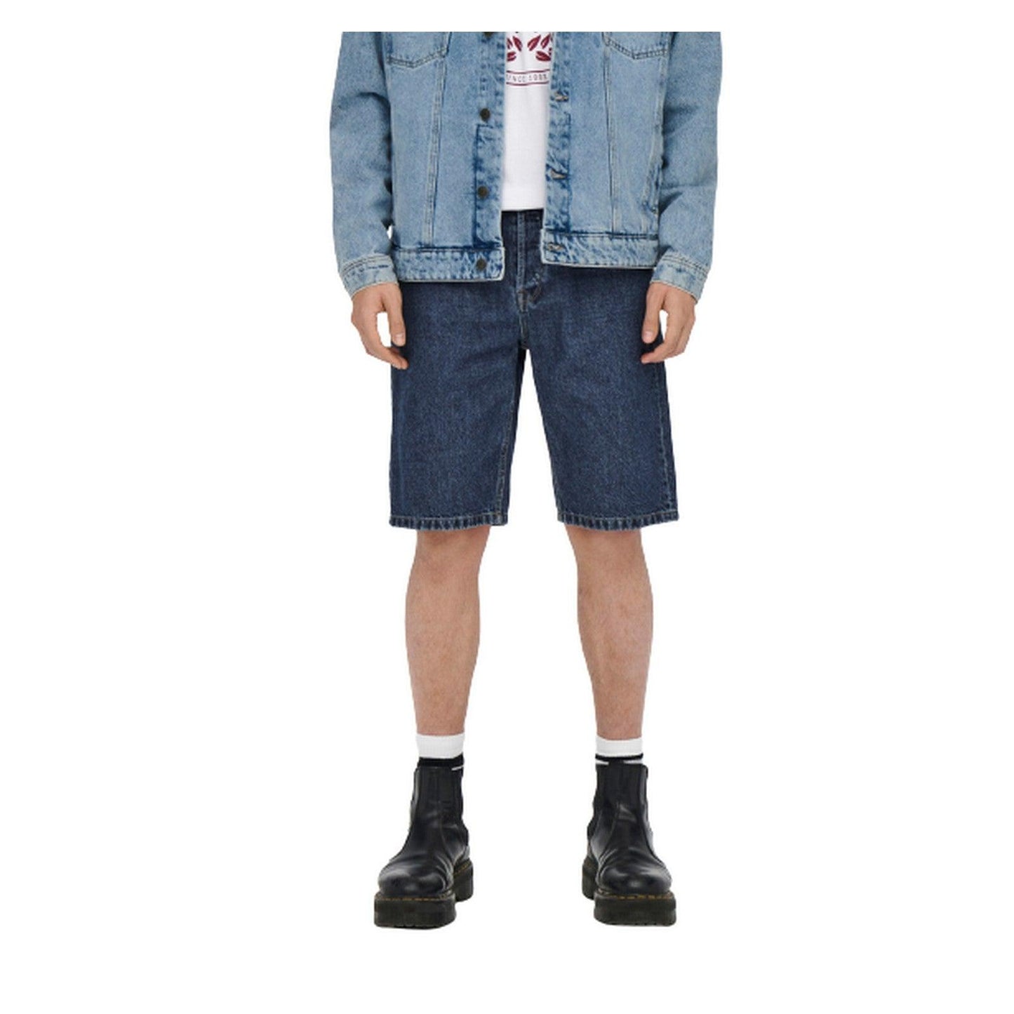 Bermuda Uomo Only & Sons - Onsavi Shorts Dark Blue Pk 1907 - Blu