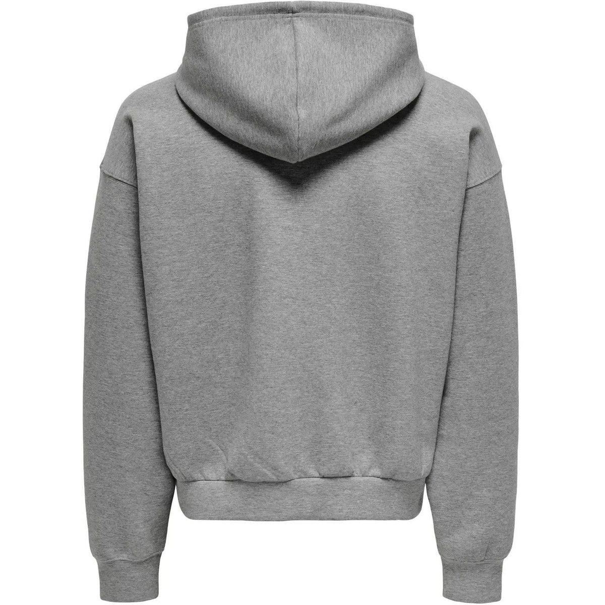 Felpe con cappuccio Uomo Only & Sons - Onsgoyle Boxy Ls Scuba Zip Hoodie Sweat - Grigio