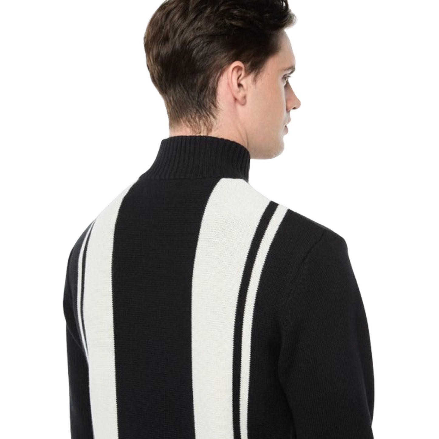 Maglie a manica lunga Uomo Sergio Tacchini - Young Line 1/4 Zip Knit - Nero