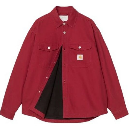 Męskie koszule codzienne Carhartt Wip – Selby Shirt Jac – Czerwony