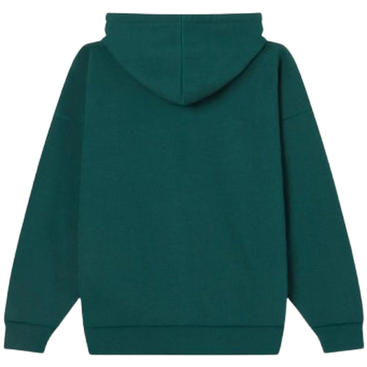 Męskie bluzy z kapturem Obey - Collegiate Extra Heavy Hood Ii Fleece - zielone