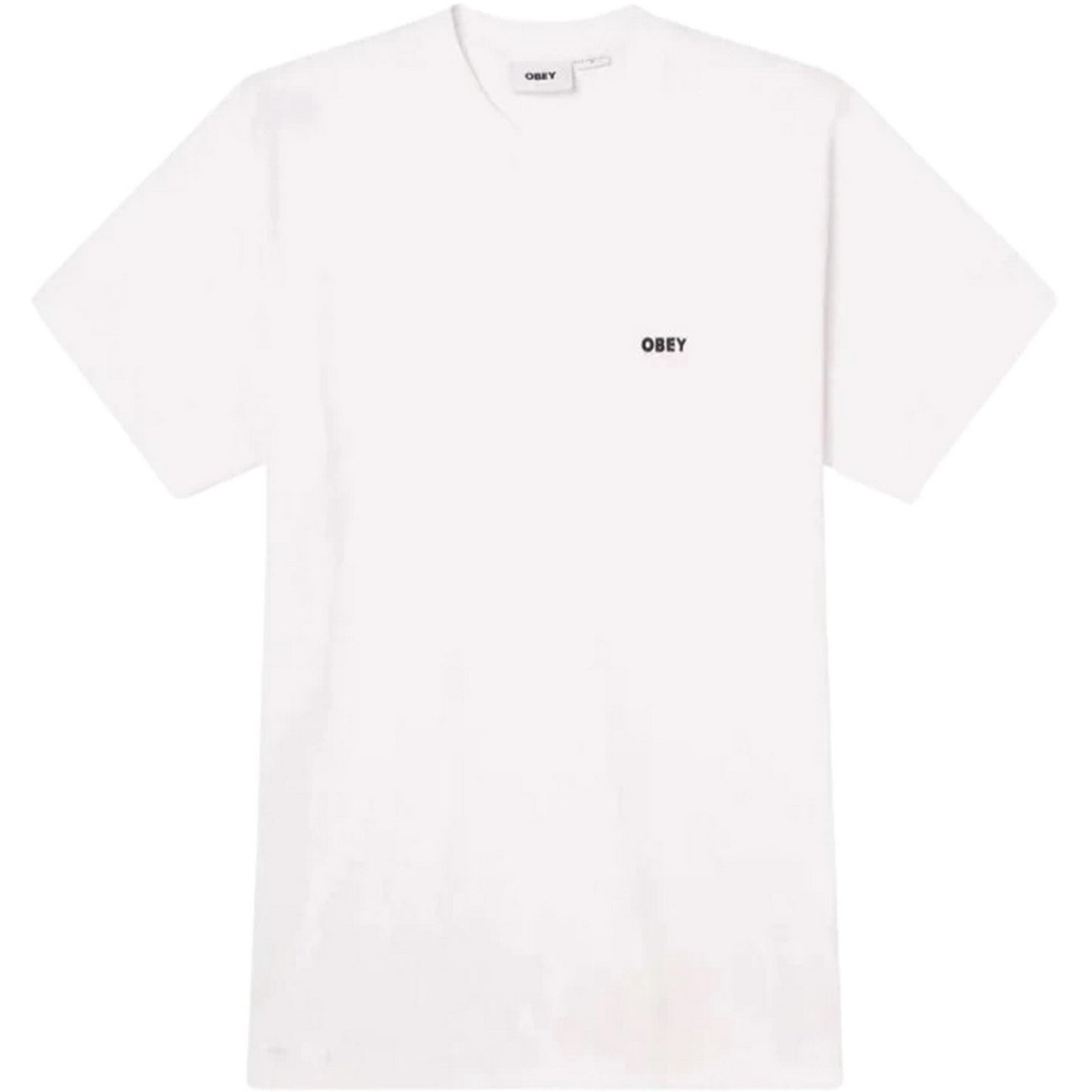 T-shirt Uomo Obey - Established Works Bold Tee Ss - Bianco
