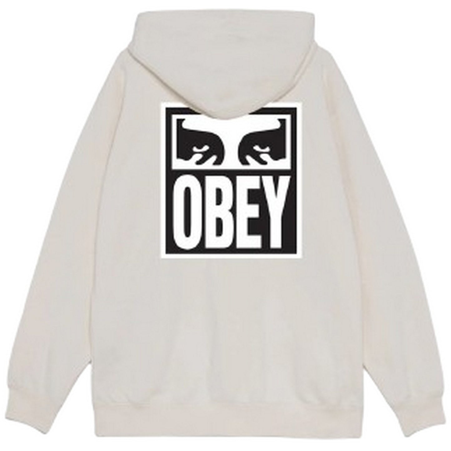 Obey Herren-Kapuzenpullover – Obey Eyes Icon Hood Premium Fleece – Grau