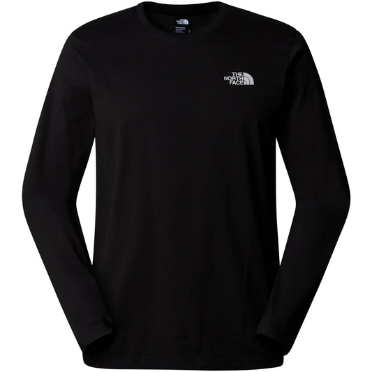 The North Face Herren-Langarmshirts – M L/S Simple Dome Tee – Schwarz