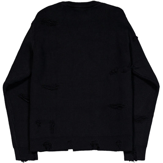 Maglioni Uomo Alpha Industries - Distressed Logo Pullover - Nero
