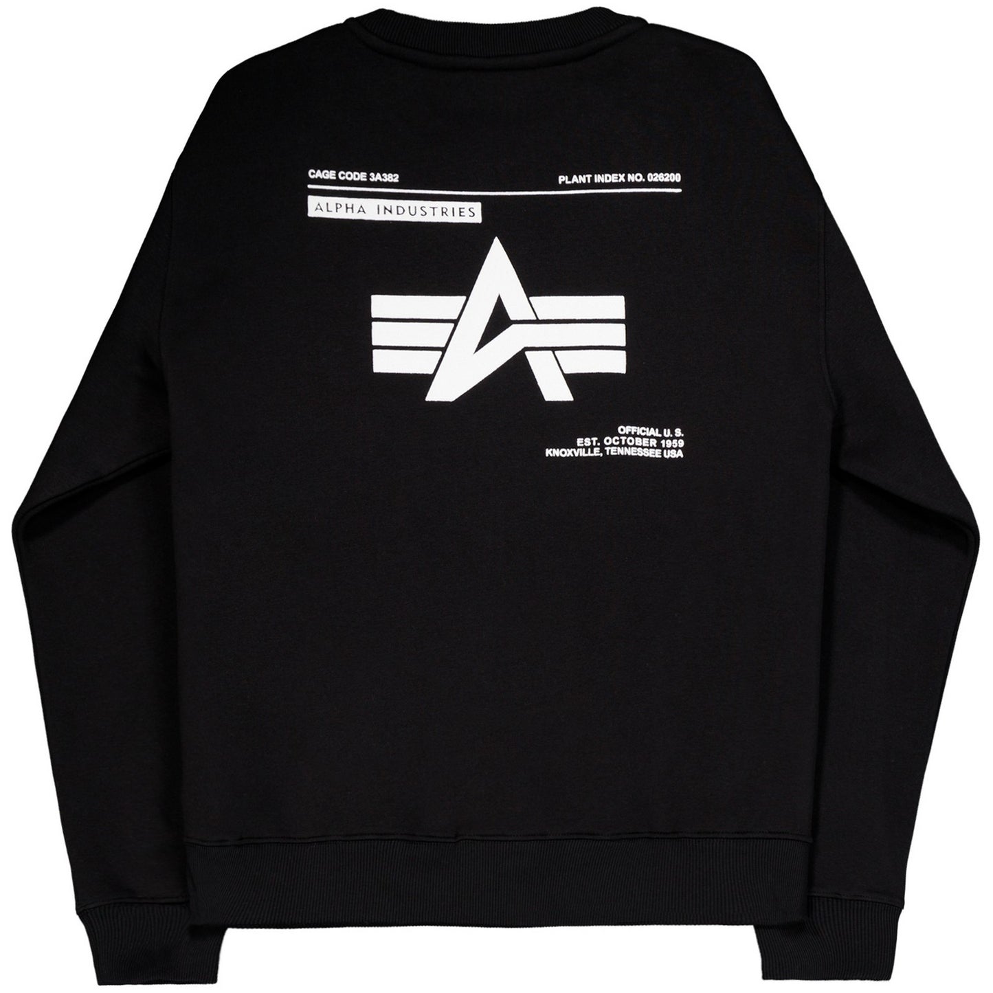 Maglie a manica lunga Uomo Alpha Industries - Label Sweater Bp - Nero