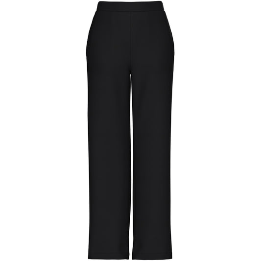 Pieces Damenhose – Pcbozzy Hw Wide Plain Pant Noos Bc – Schwarz