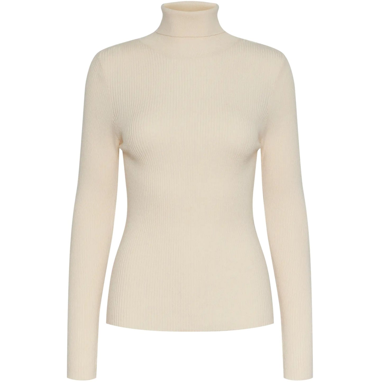Maglie Donna Pieces - Pcmira Ls Rollneck Knit Noos Bc - Beige