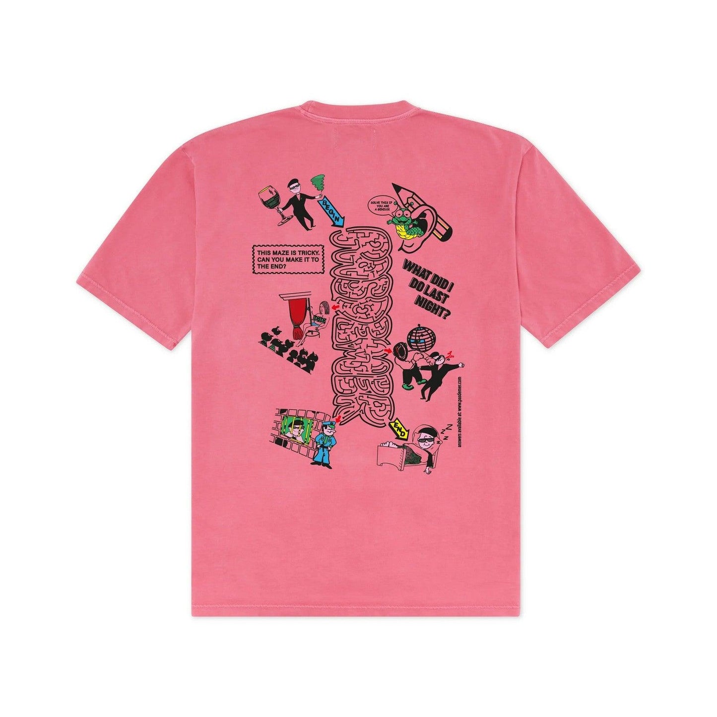 T-shirt Uomo Pas De Mer - Maze T-Shirt - Fucsia