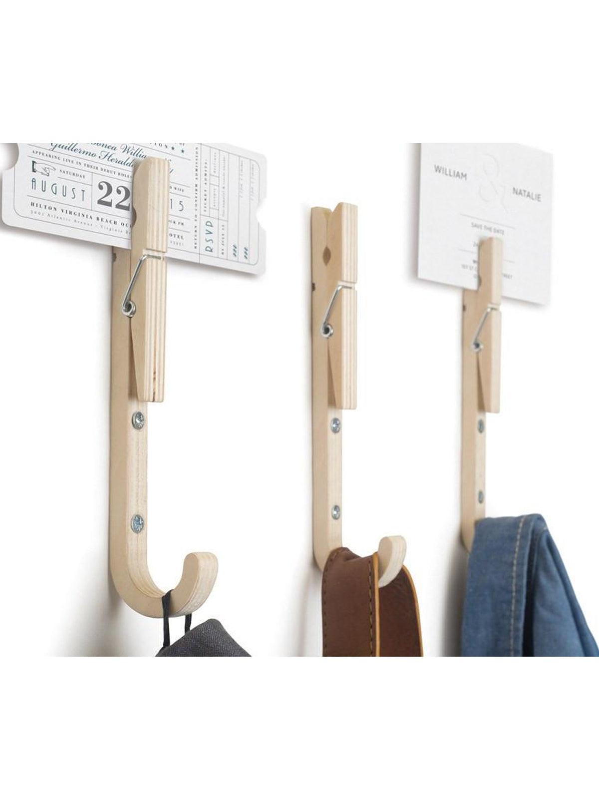 Appendiabiti a parete Unisex Moxon London - Hooks With Handy Pegs - Beige