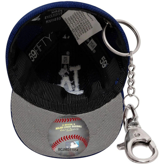 New Era unisexe pour hommes - Porte-clés Mlb Mini Cap - Bleu