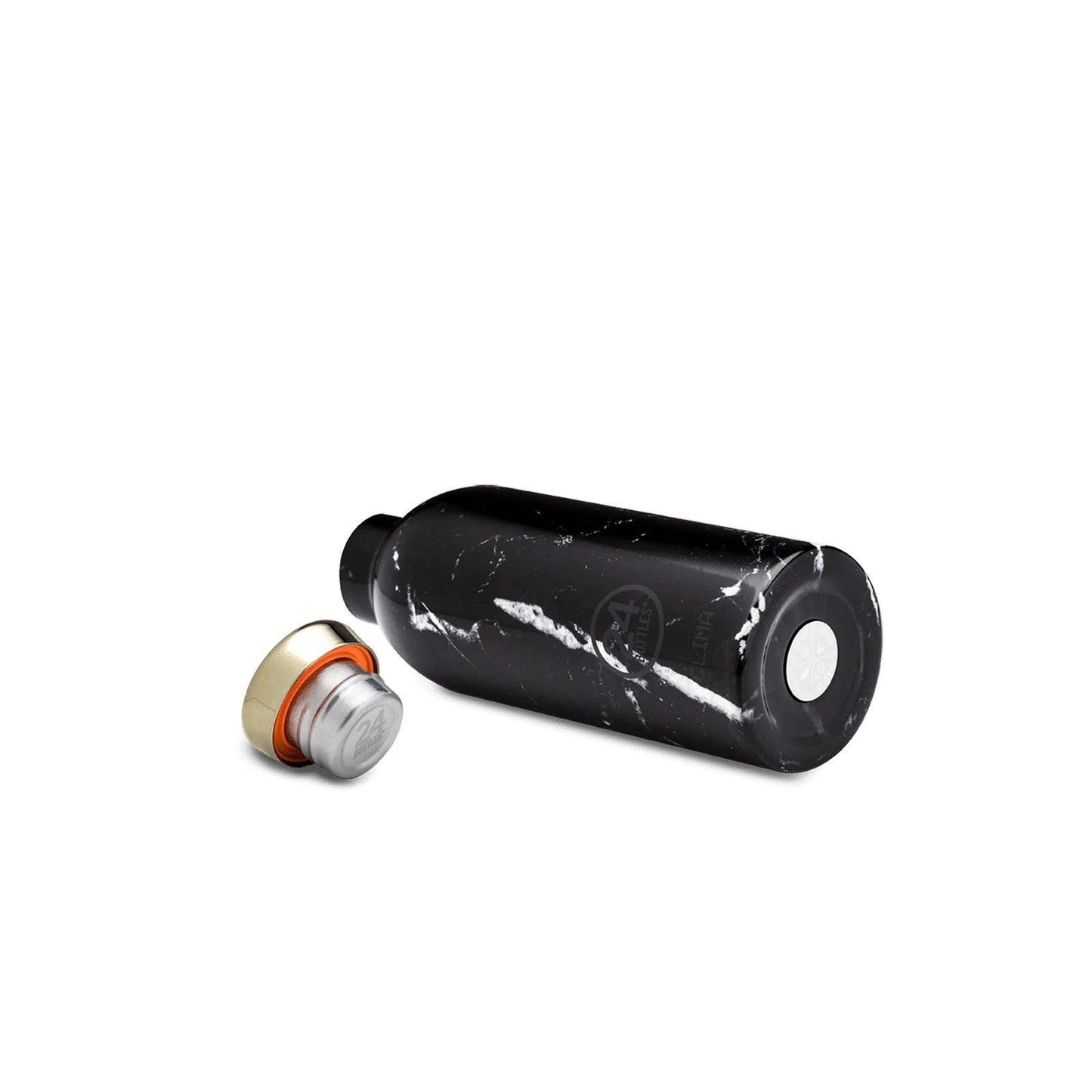 Thermos per bibite Unisex 24bottles - Clima Bottle 050 Marble Black - Nero