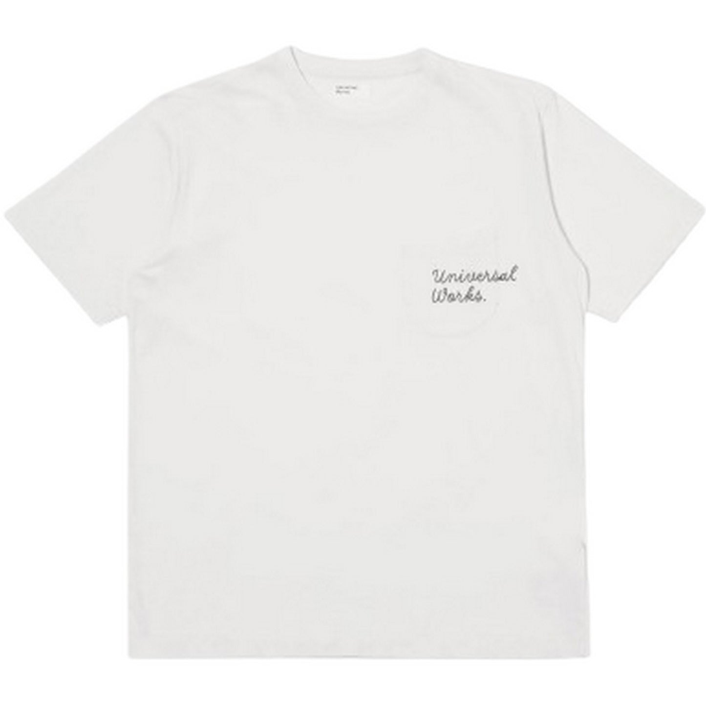 T-shirt Uomo Universal Works - Print Pocket Tee - Bianco