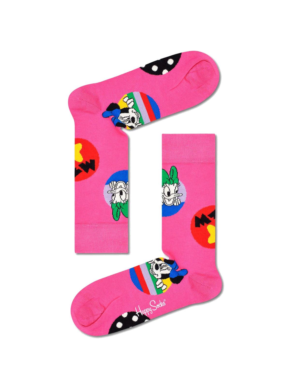 Chaussettes Happy unisexes - Chaussettes Daisy & Minnie Dot - Multicolore