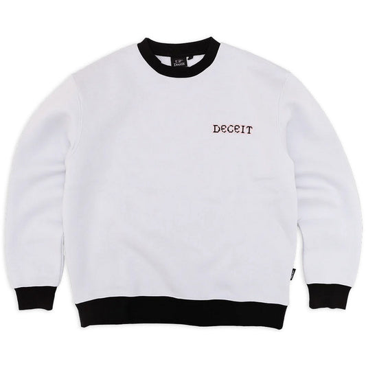 Sudaderas con capucha Deceit para hombre - Adam & Eve Crewneck - Gris