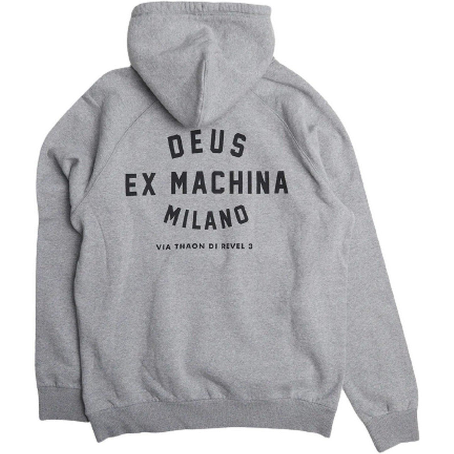 Felpe con cappuccio Uomo Deus Ex Machina - Milano Address Hoodie - Grigio