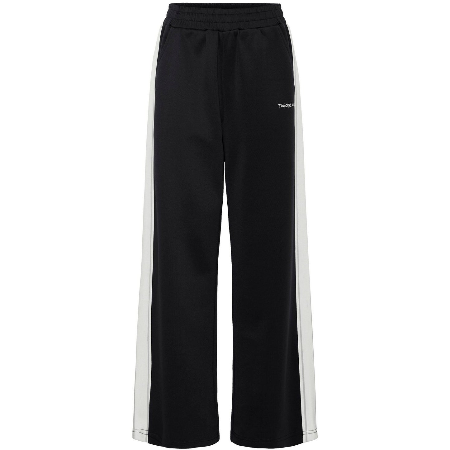 Pantaloni Donna The Jogg Concept - Jcsima Wide Tape Pants - Nero