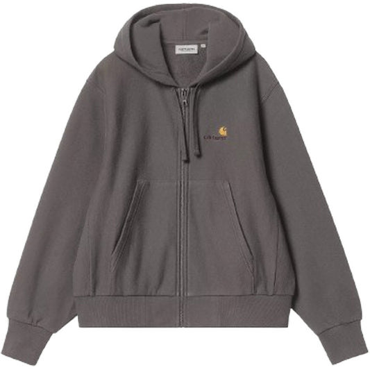 Carhartt Wip Damen-Kapuzenpullover – W' Hd American Scr. Jacke - Grau