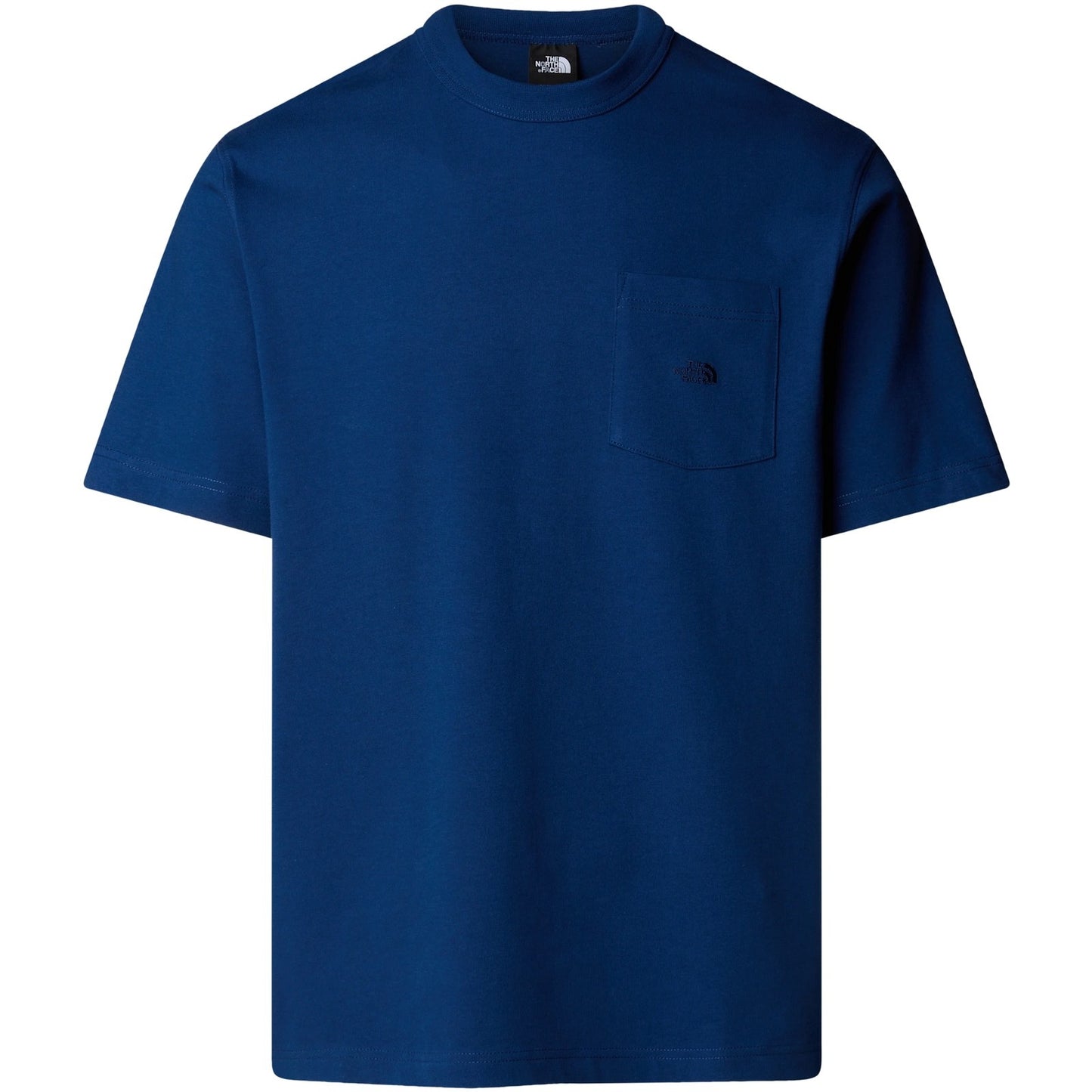 The North Face T-shirt pour hommes - T-shirt à poche décontractée SS Dome pour hommes - Bleu