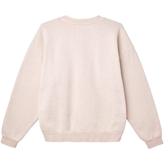 Felpe senza cappuccio Uomo Obey - Lowercase Pigment Crew Fleece - Beige